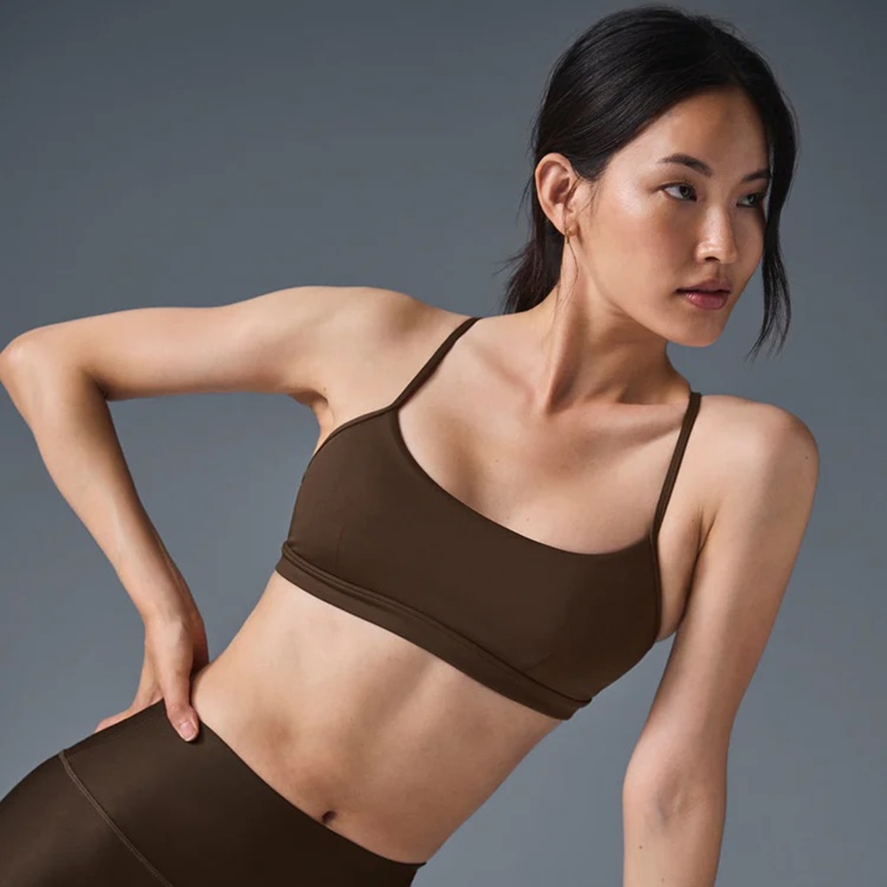 Alo Airlift Intrigue Bra Espresso